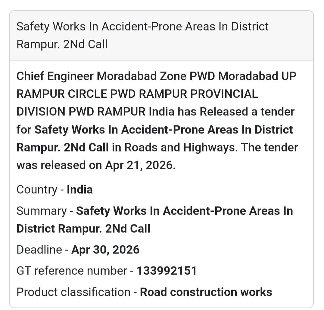 Road Safety Works – Rampur