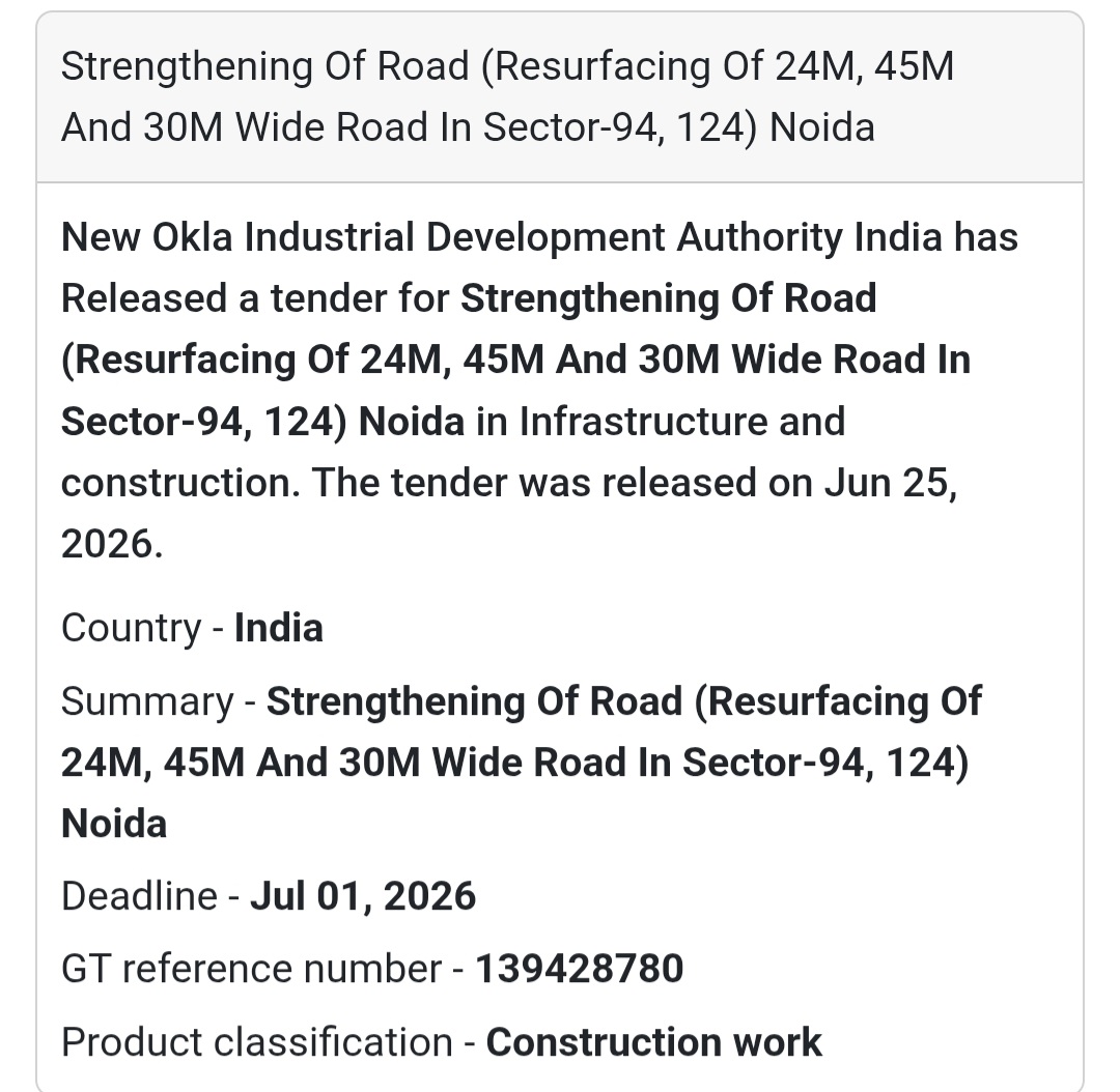 🛣️ Road Strengthening (Resurfacing) Work | Noida, Uttar Pradesh