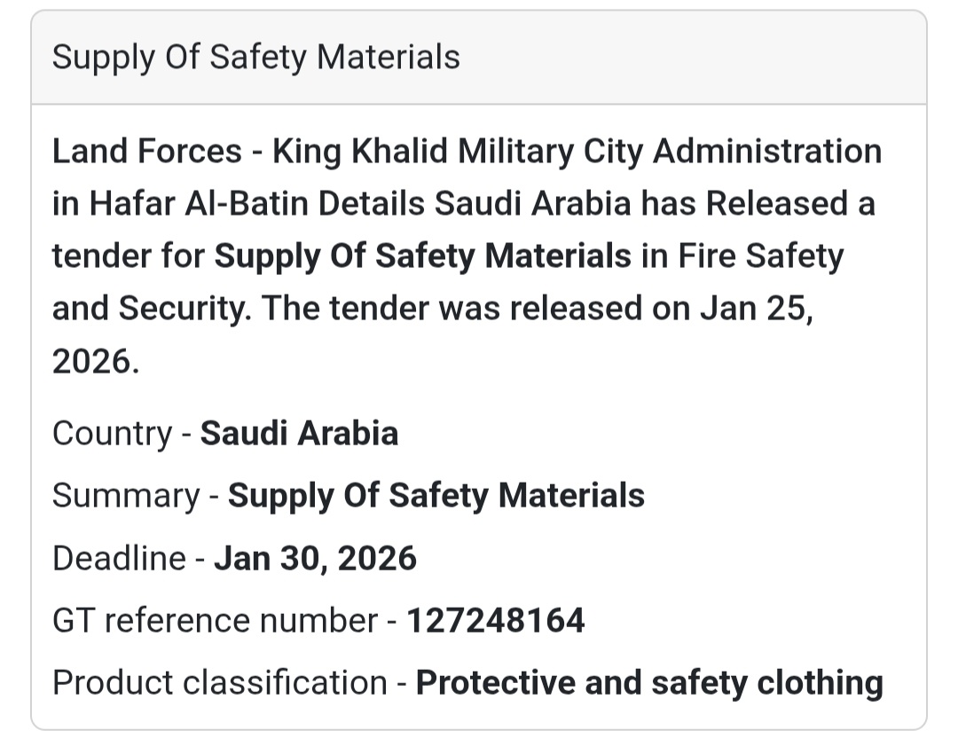 🦺 Safety Materials Supply