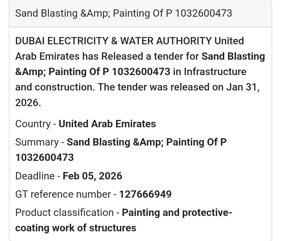 🎨 Sand Blasting & Painting Works