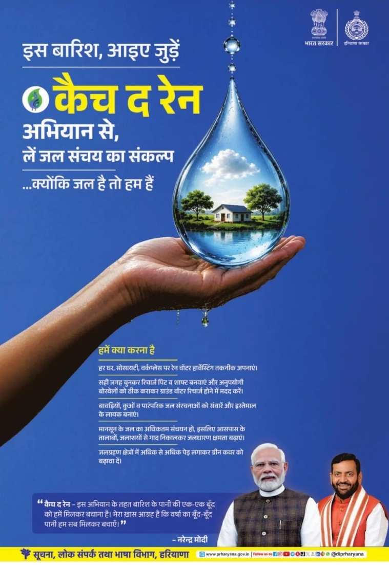 💧 Save Water Campaign – 'Catch the Rain'
