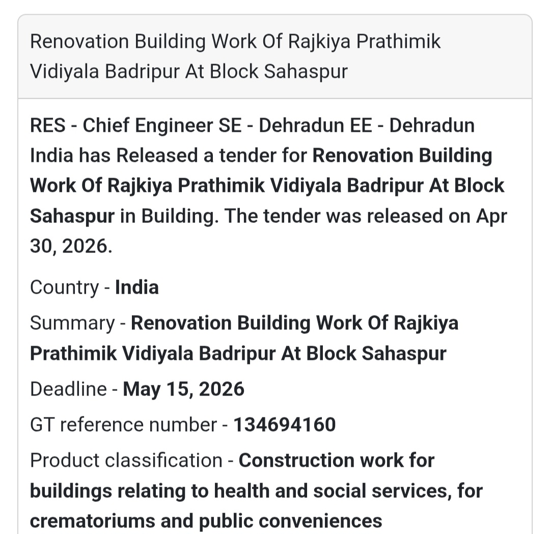 🏫 School Renovation – Dehradun