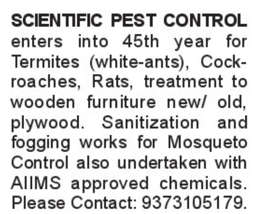 🛡️ Scientific Pest Control