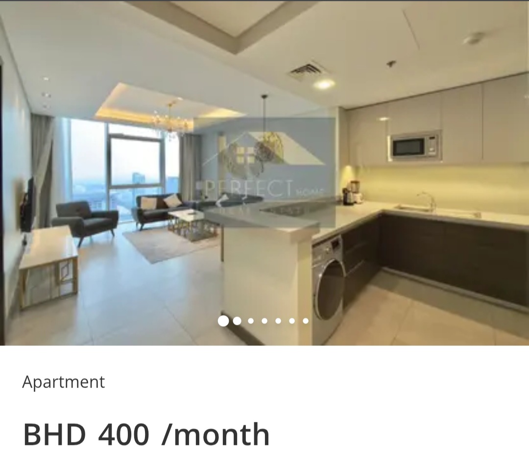 🌊 Sea View 1BHK – Seef (High Floor)