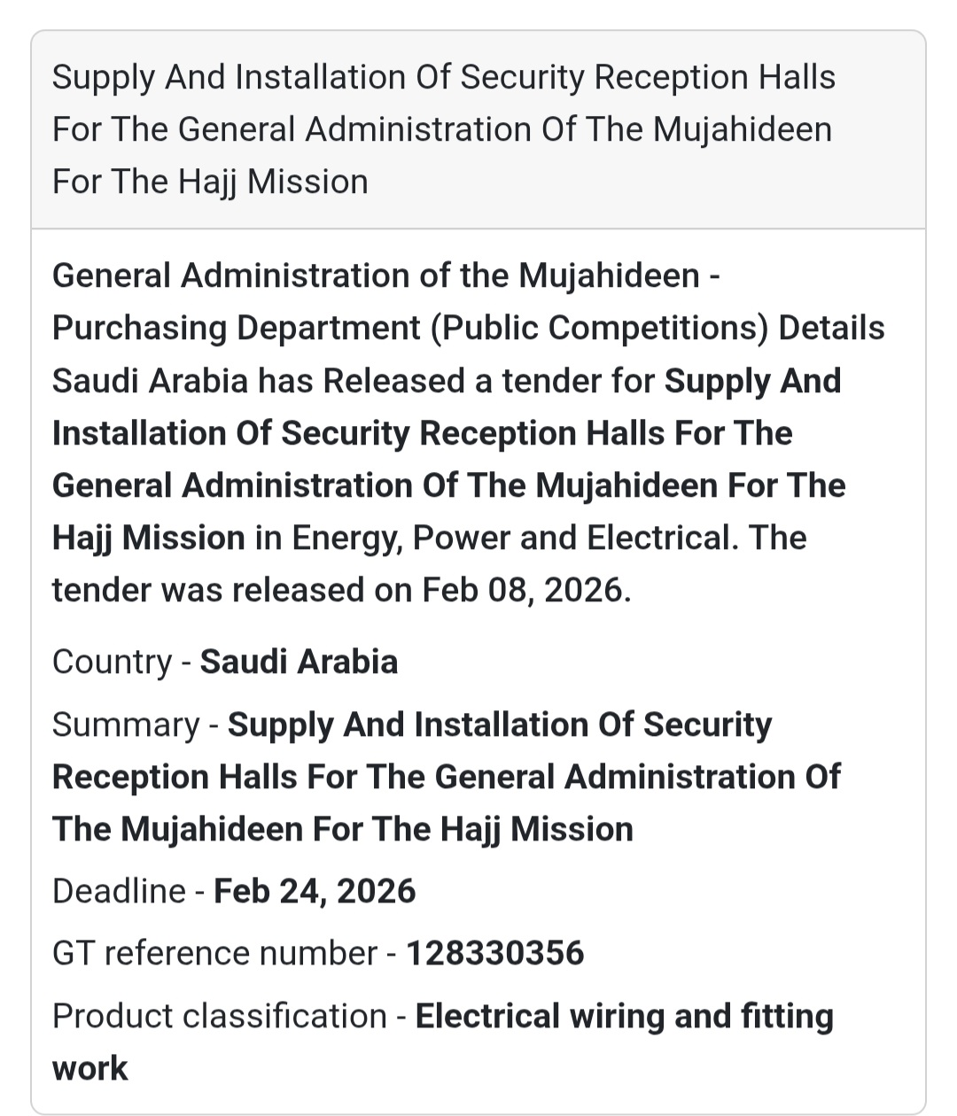 🔐 Security Reception Halls – Hajj Mission
