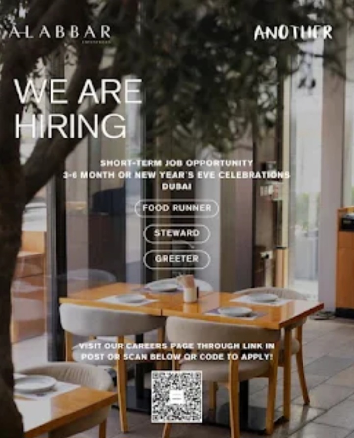 🌟 Short-Term Hospitality Jobs in Dubai! 🌟