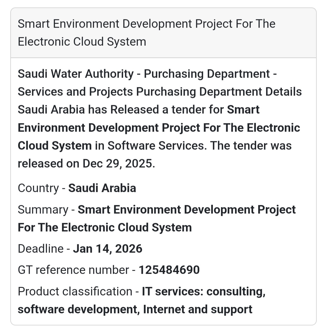 📢 Smart Cloud Environment Project – Saudi Arabia 🇸🇦