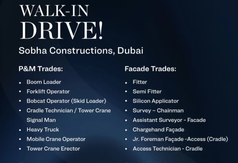 🏗️ Sobha Constructions Walk-in Drive – Dubai