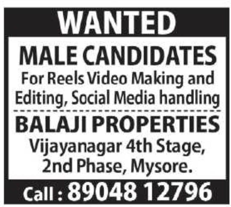 🎬 Social Media Executive Wanted