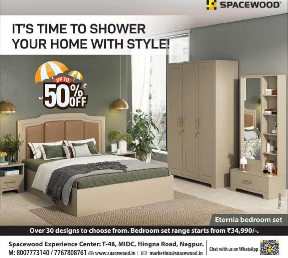 🛏️ Spacewood Bedroom Collection – Stylish Living Starts Here