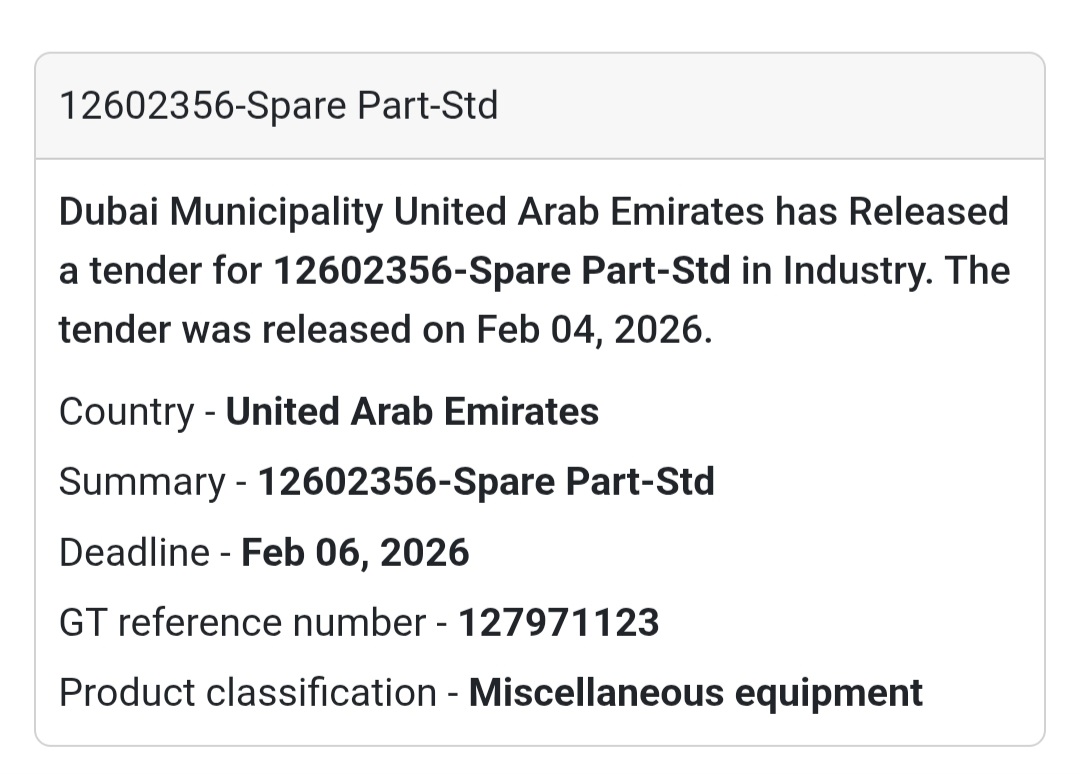🔧 Spare Part – Std (12602356)