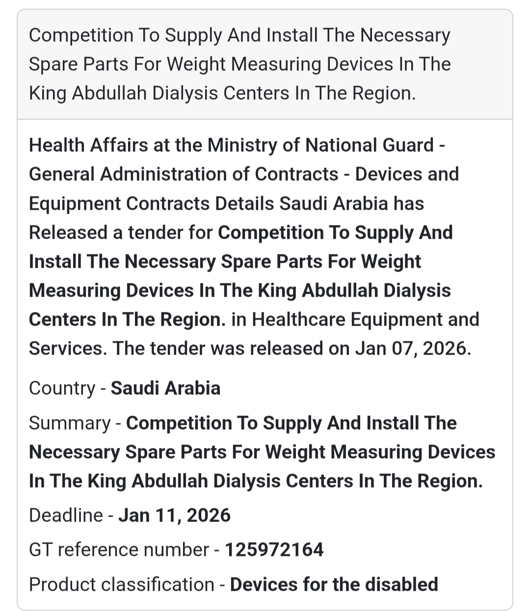 ⚖️ Spare Parts for Weight Measuring Devices – Dialysis Centers
