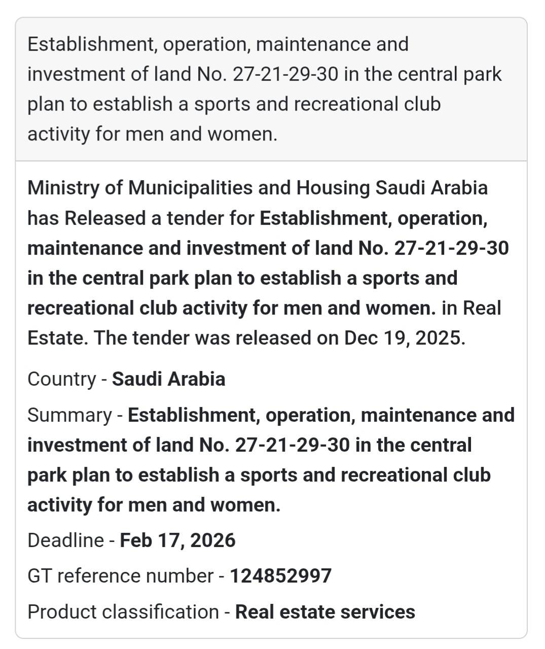 🔔 Sports & Recreation Club Development | Saudi Arabia 🇸🇦