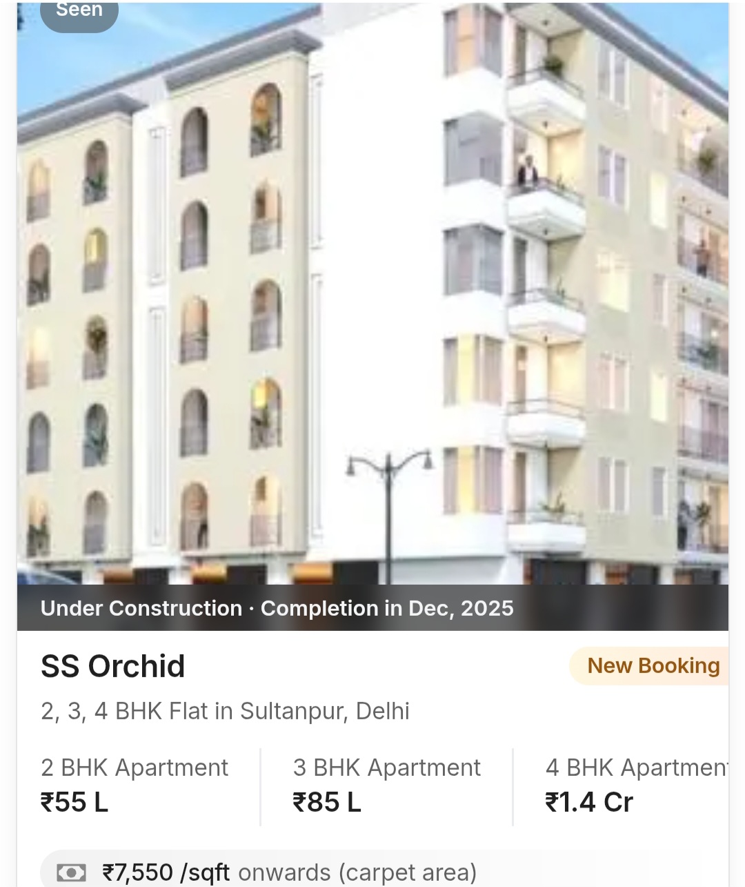 🏡 SS Orchid – Sultanpur, Delhi