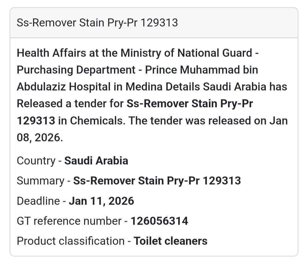 🧴 SS-Remover Stain Spray – Hospital Supply