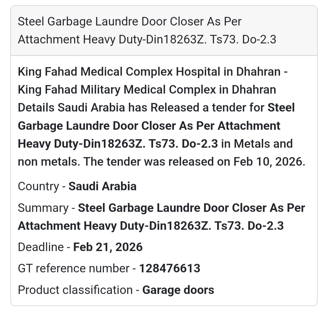 🚪 Steel Garbage Laundry Door Closer