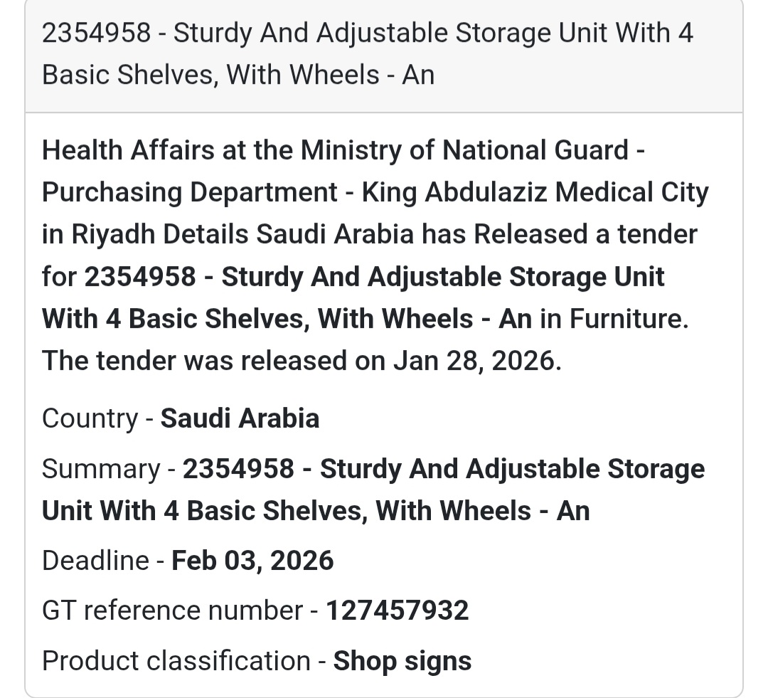 🗄️ Storage & Furniture | Riyadh