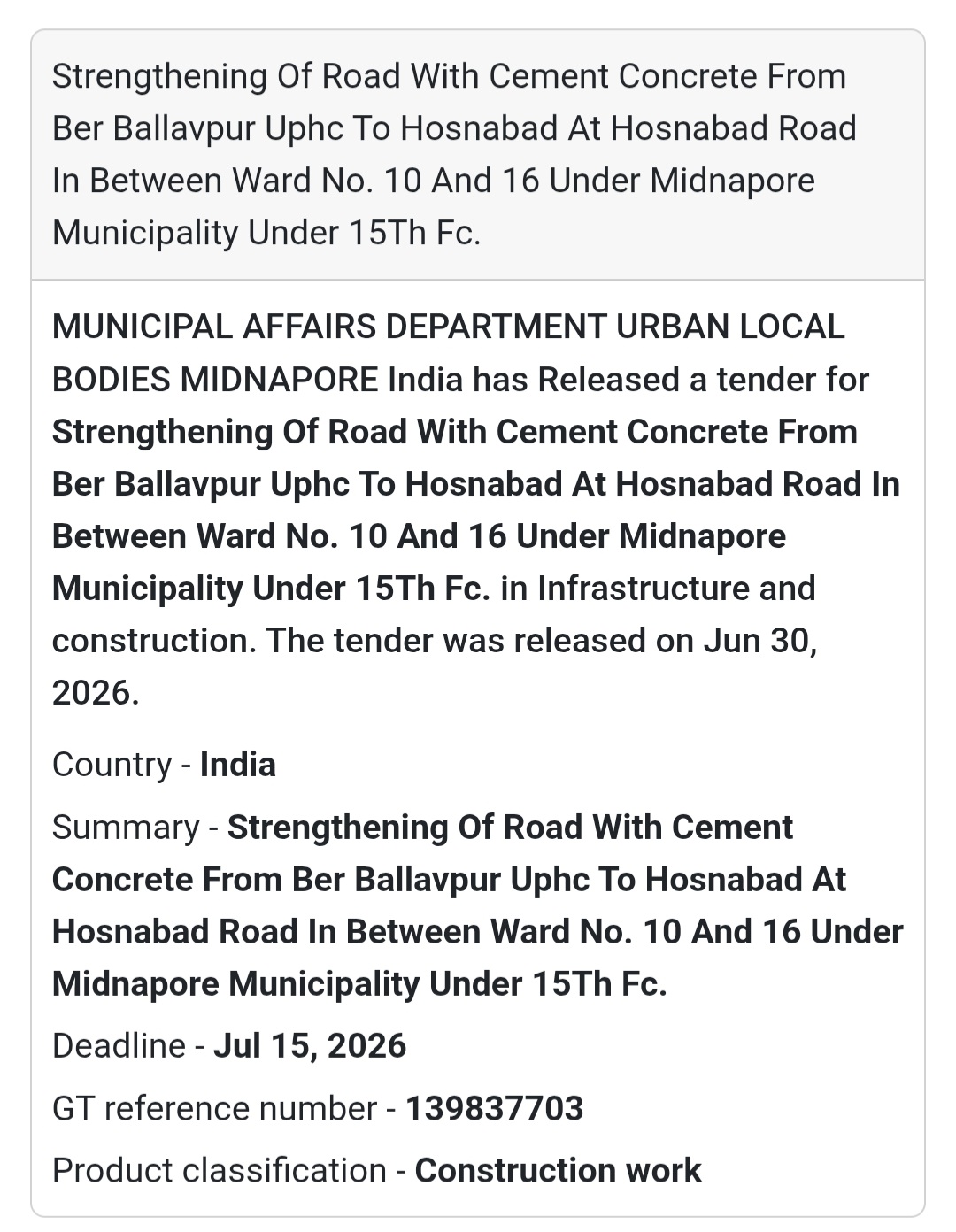 📢 Strengthening of Road with Cement Concrete | Midnapore