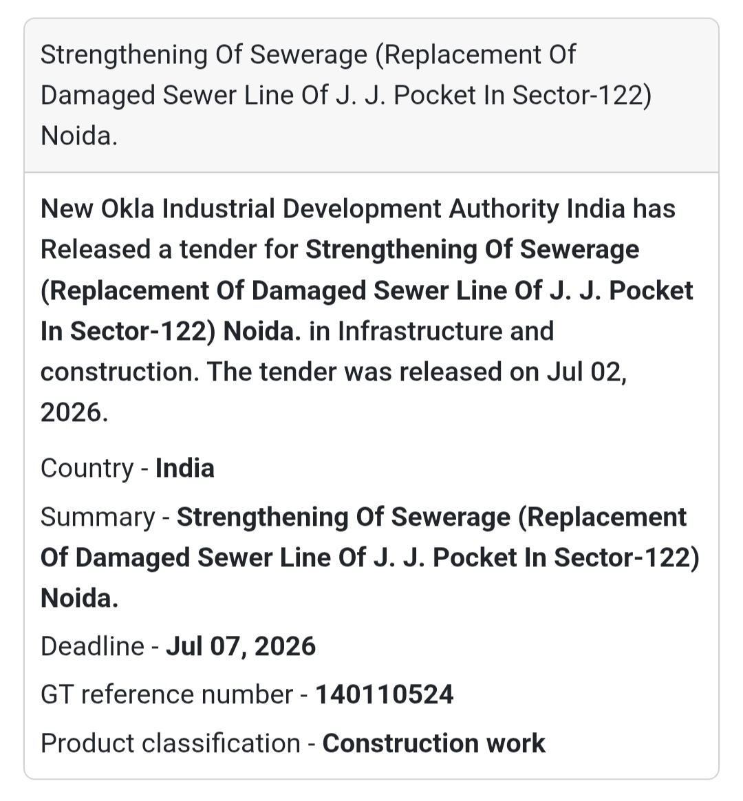 🚰 Strengthening of Sewerage in Sector-122 | 📍Noida, Uttar Pradesh