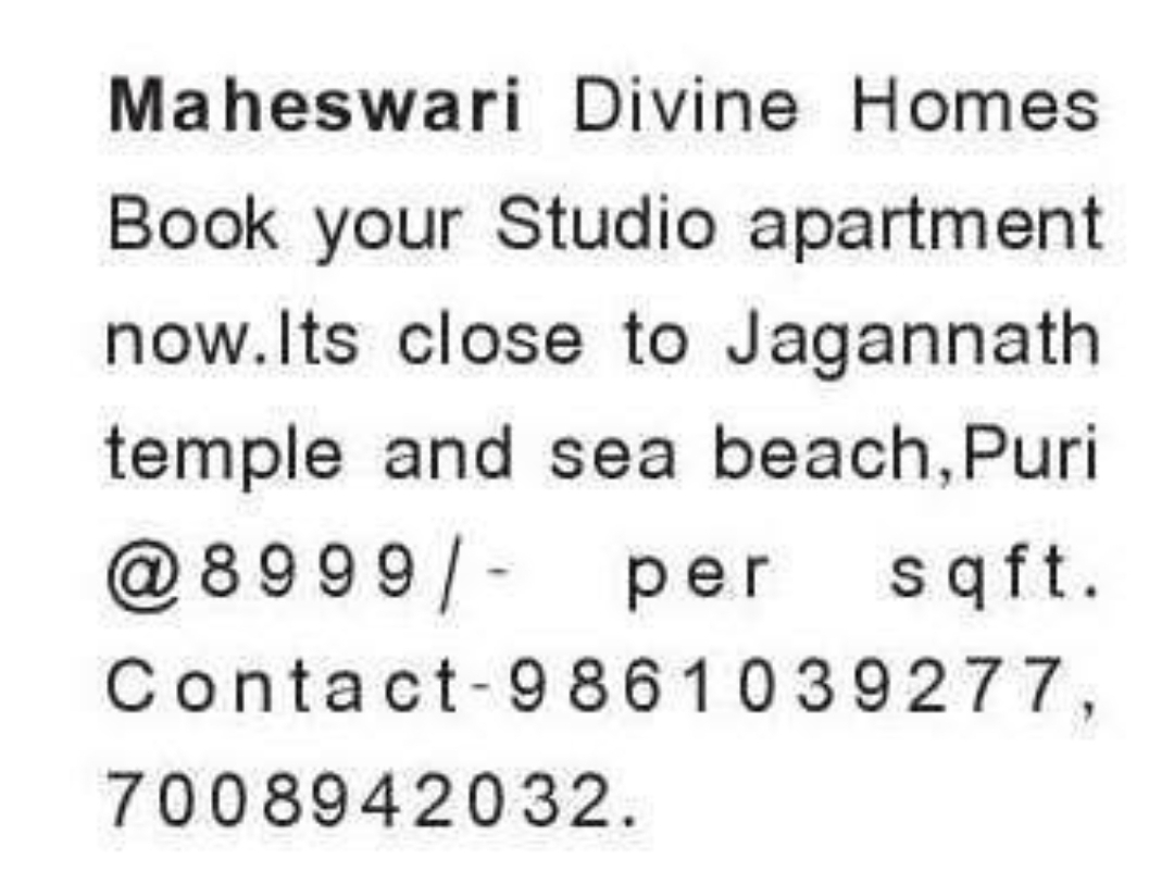 🏖️ Studio Apartments at Puri