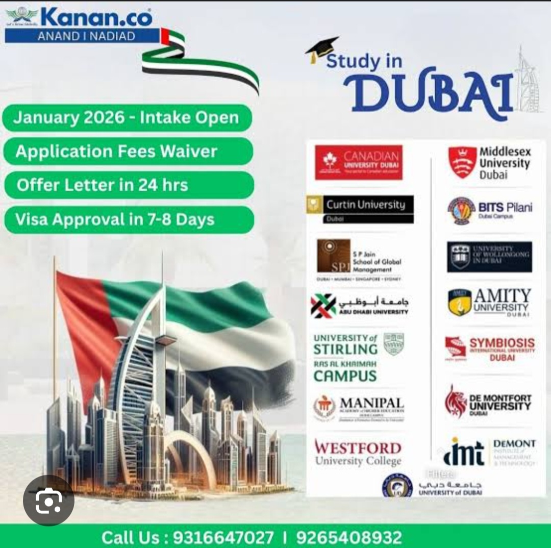 🎓🇦🇪 Study in Dubai – January 2026 Intake Now Open!