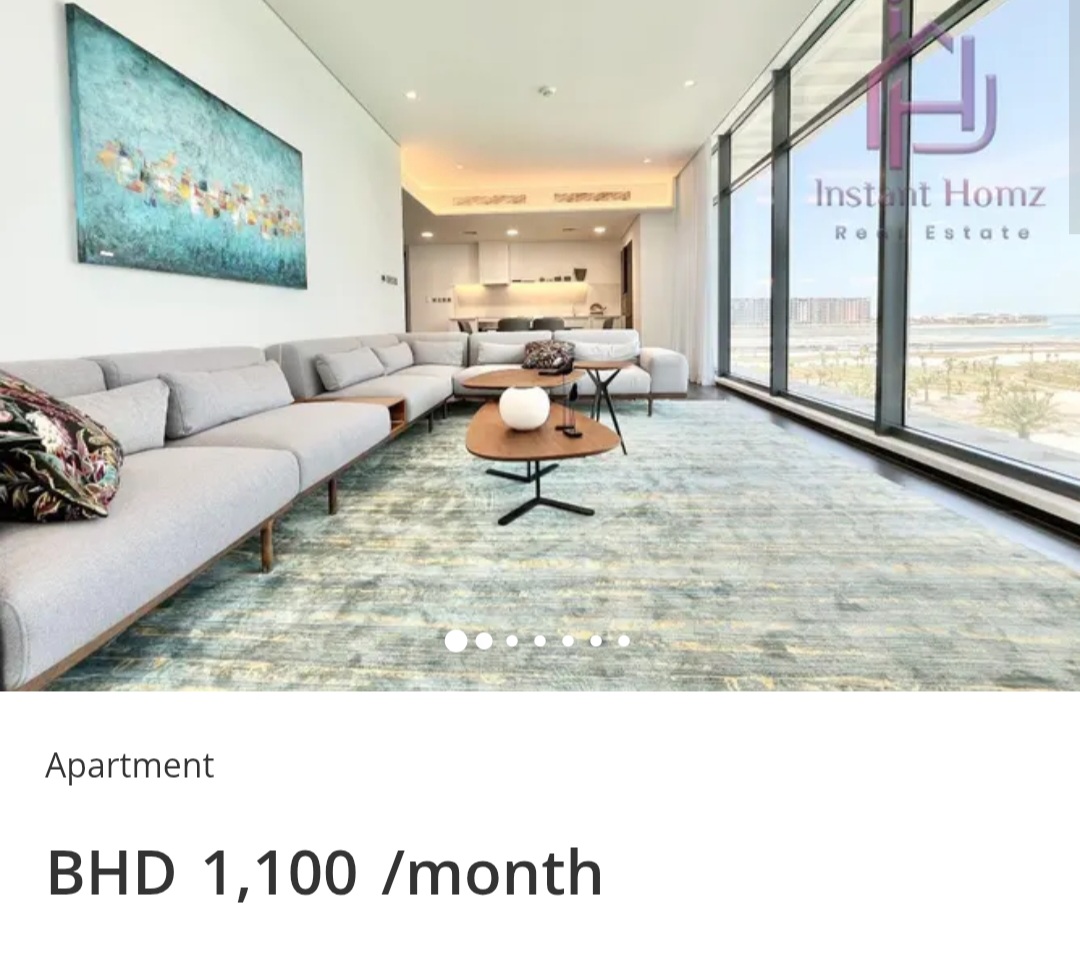 🌊 Stylish 2BHK with Sea View & Balcony – Bahrain Bay