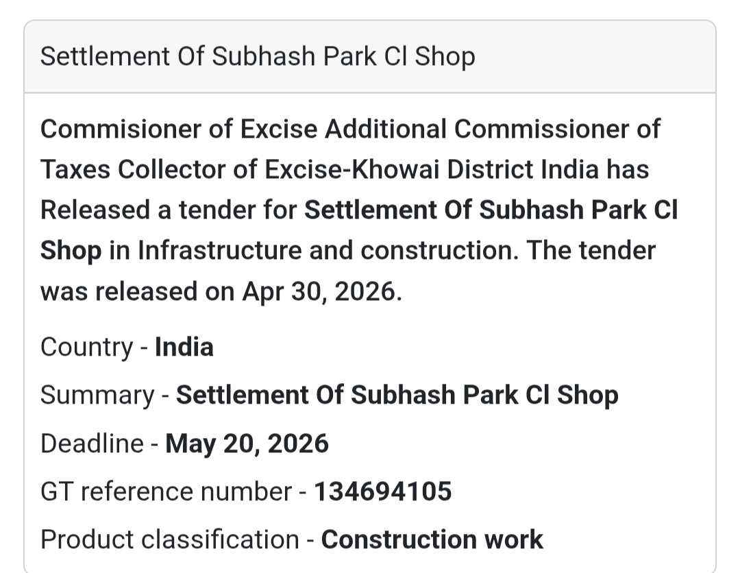 🏪 Subhash Park CI Shop Settlement