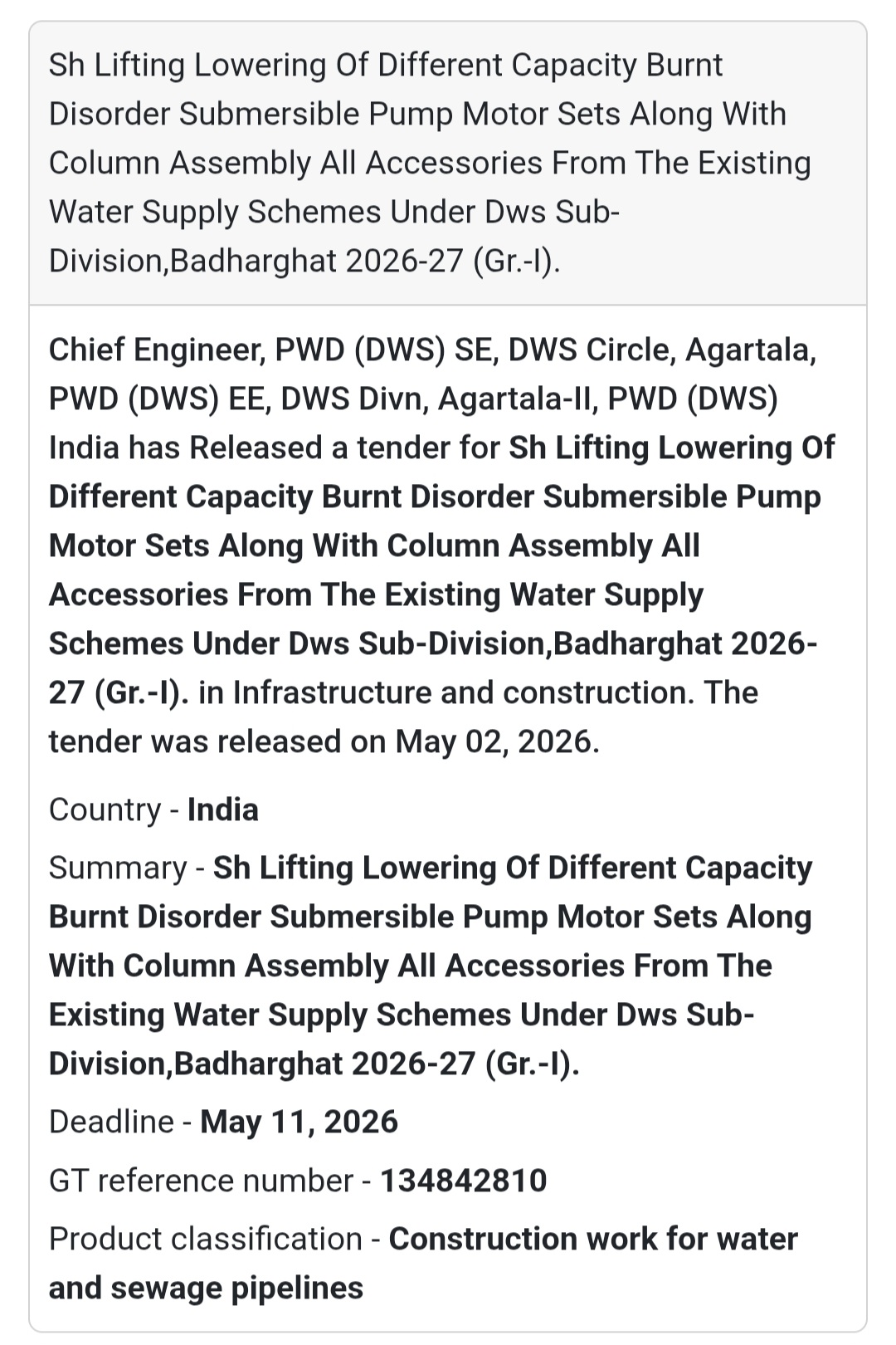 🔧 Submersible Pump Maintenance Wor