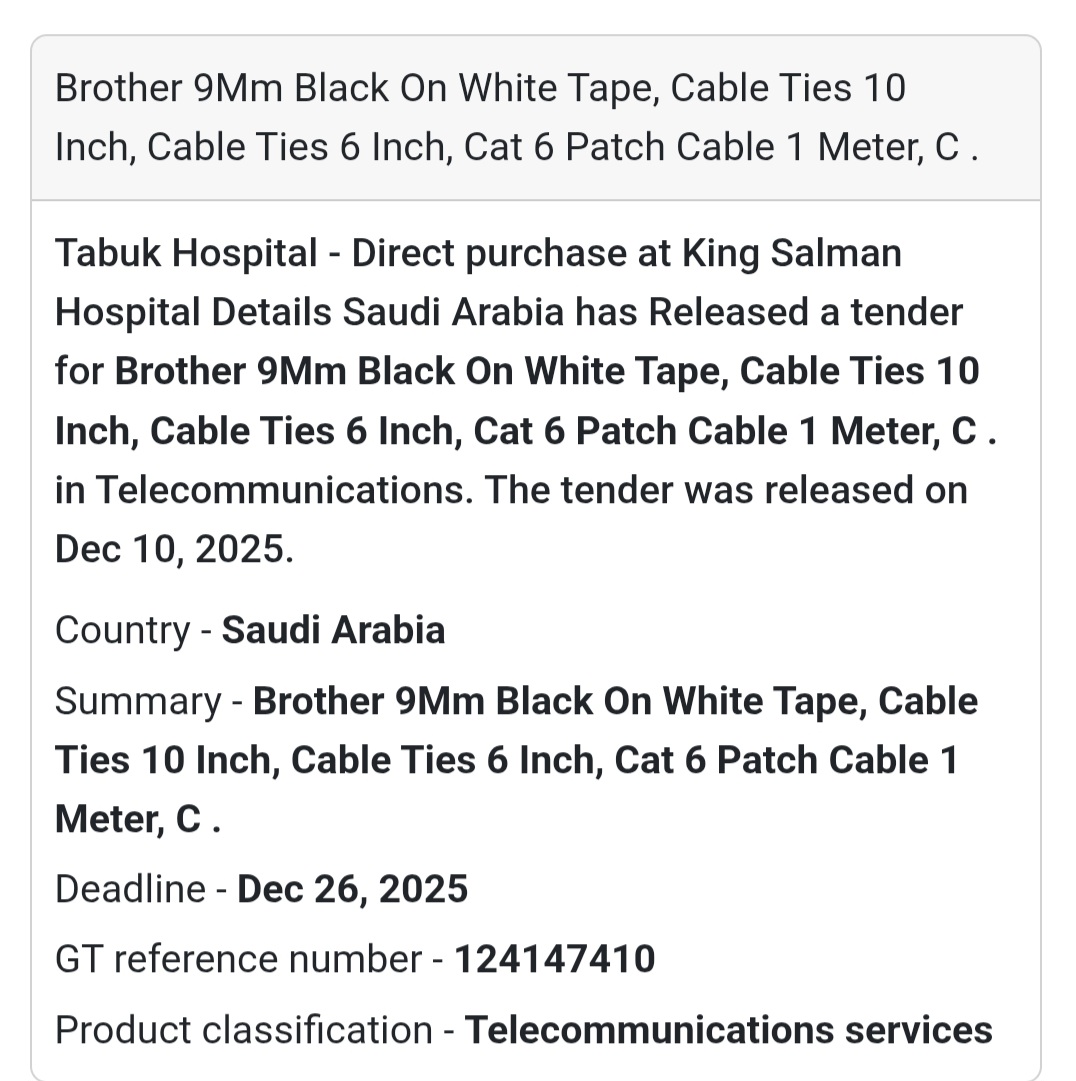 🔌 Supply of Telecom & Networking Accessories