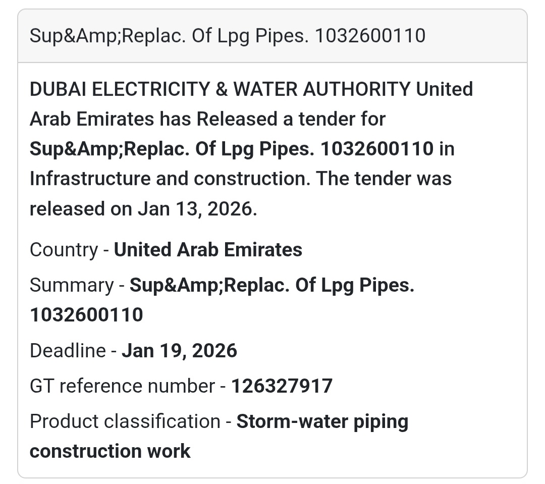 🔥 Supply & Replacement of LPG Pipes
