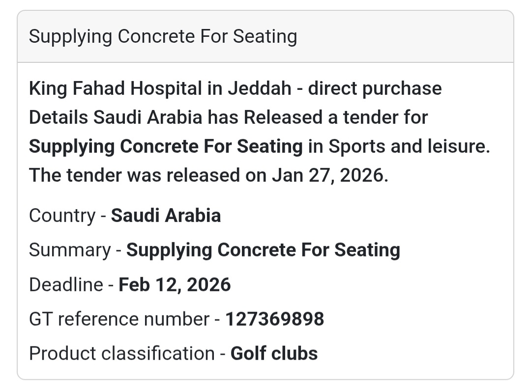 🧱 Supplying Concrete for Seating 🇸🇦 Saudi Arabia