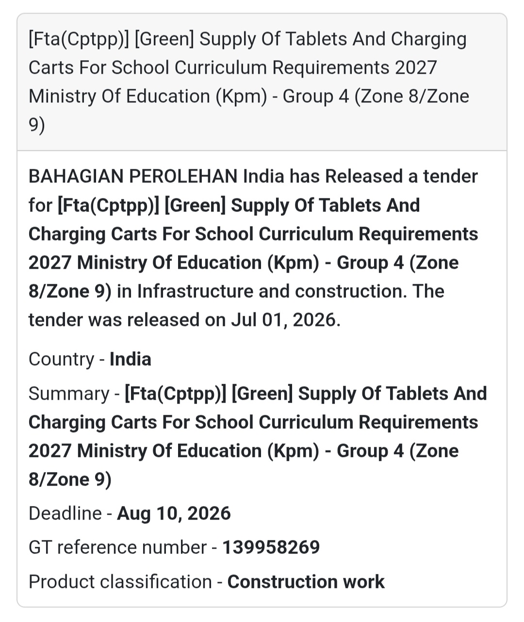 💻 Tablet & Charging Cart Supply – Group 4 | Malaysia