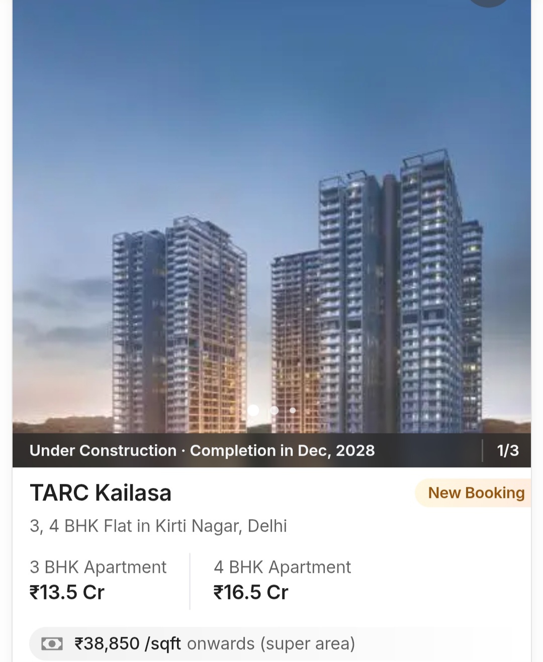 ✨ TARC Kailasa – Luxury Living in Kirti Nagar, Delhi ✨
