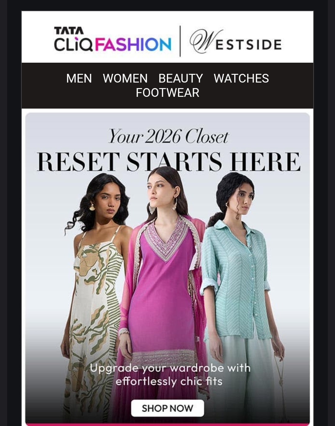 👠 Tata CLiQ Fashion × Westside