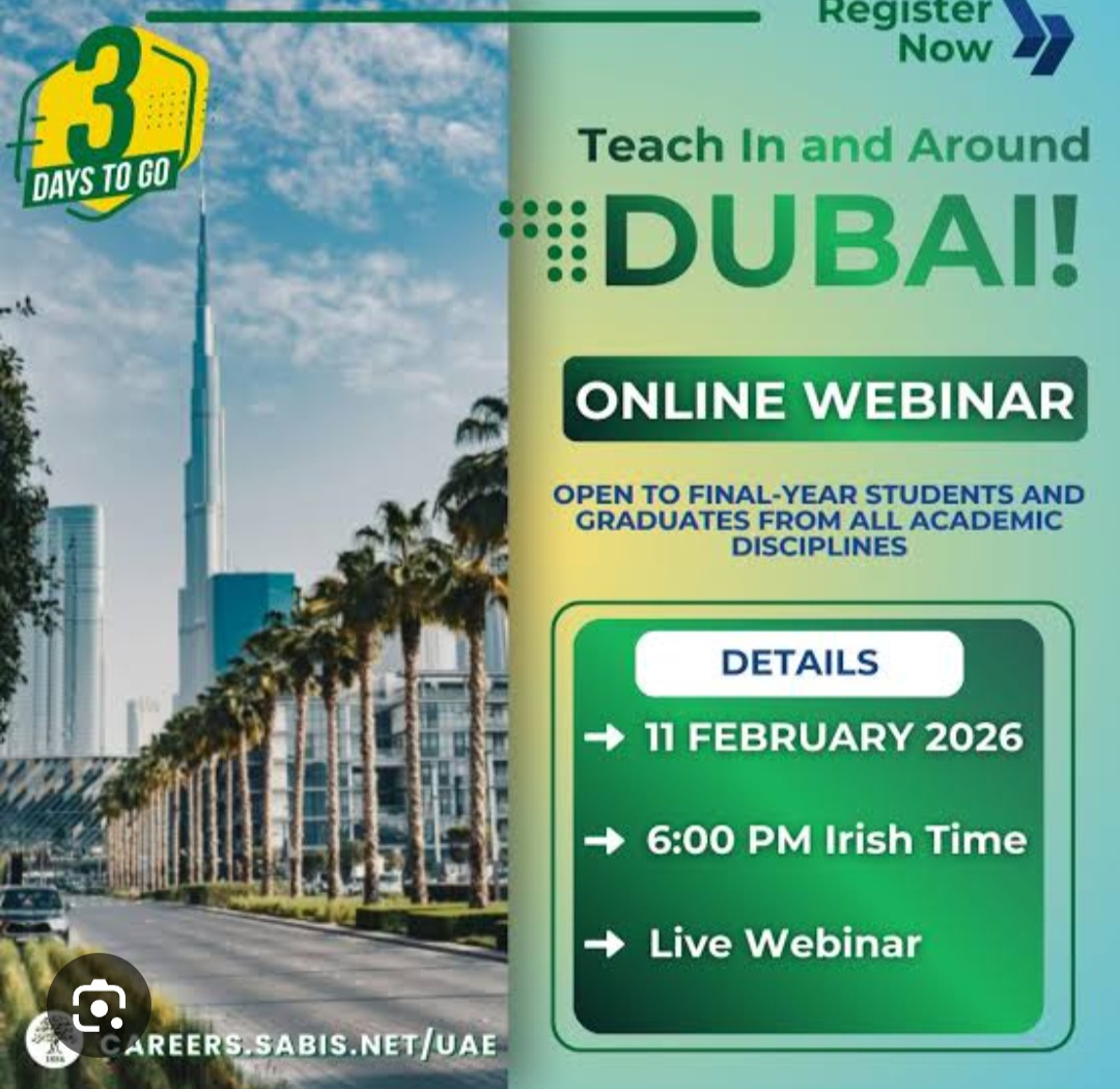 🎓 Teach In & Around Dubai | Online Webinar Your gateway to teaching opportunities in the UAE.
