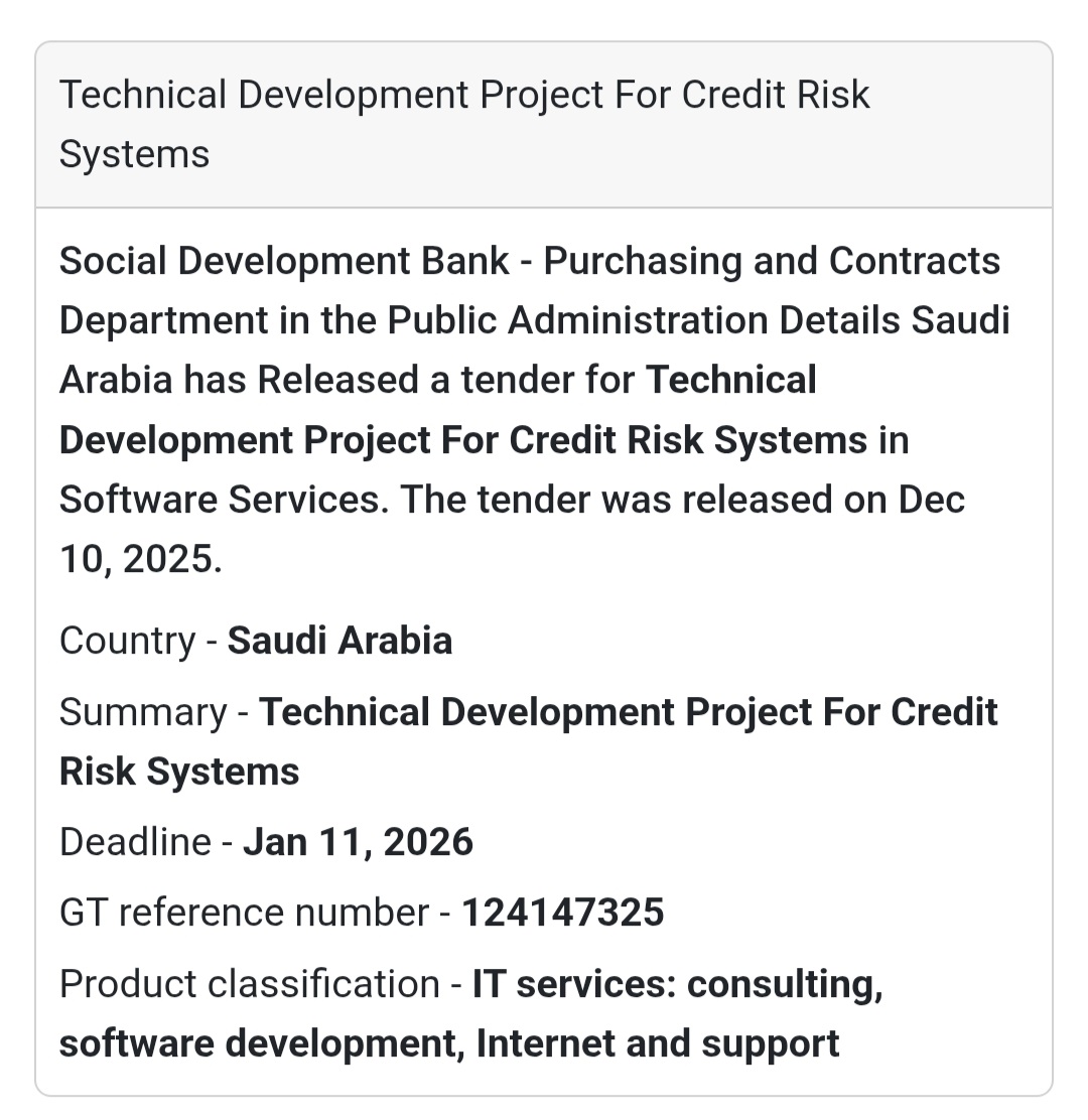 💻 Technical Development Project – Credit Risk Systems