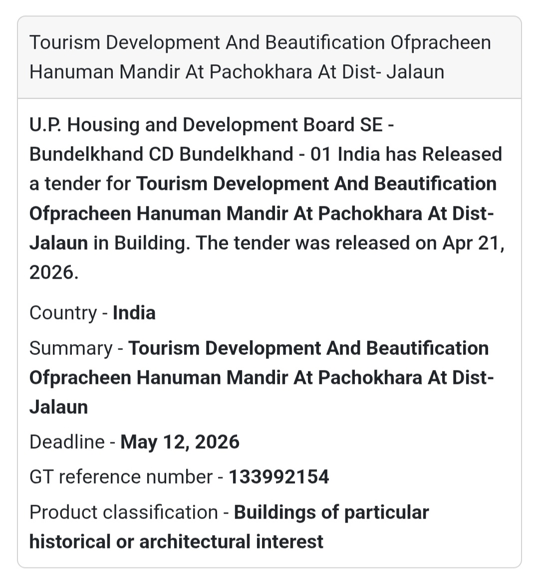 🏛️ Temple Beautification Project – Jalaun