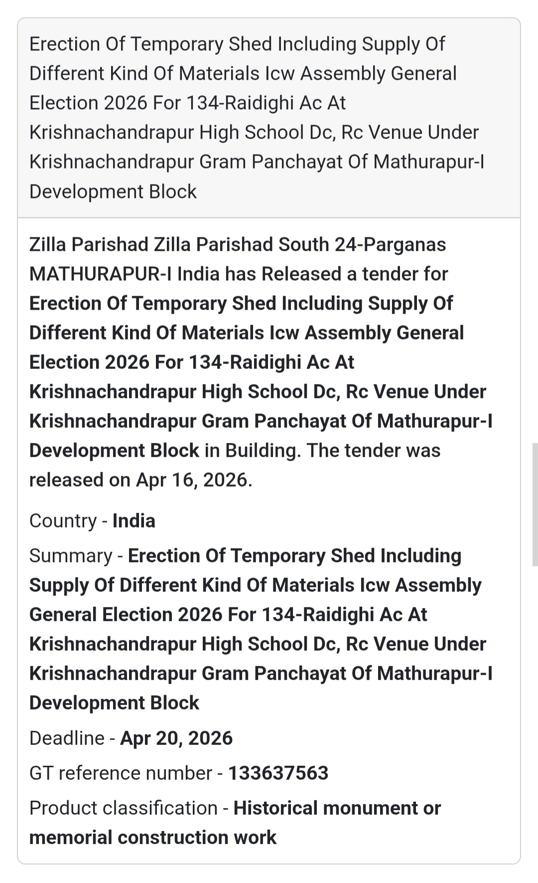 🏗️ Temporary Shed Work | West Bengal 🇮🇳