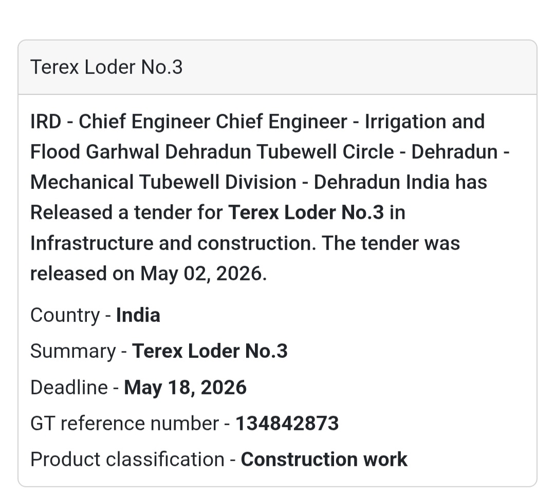 🚜 Terex Loader Procurement