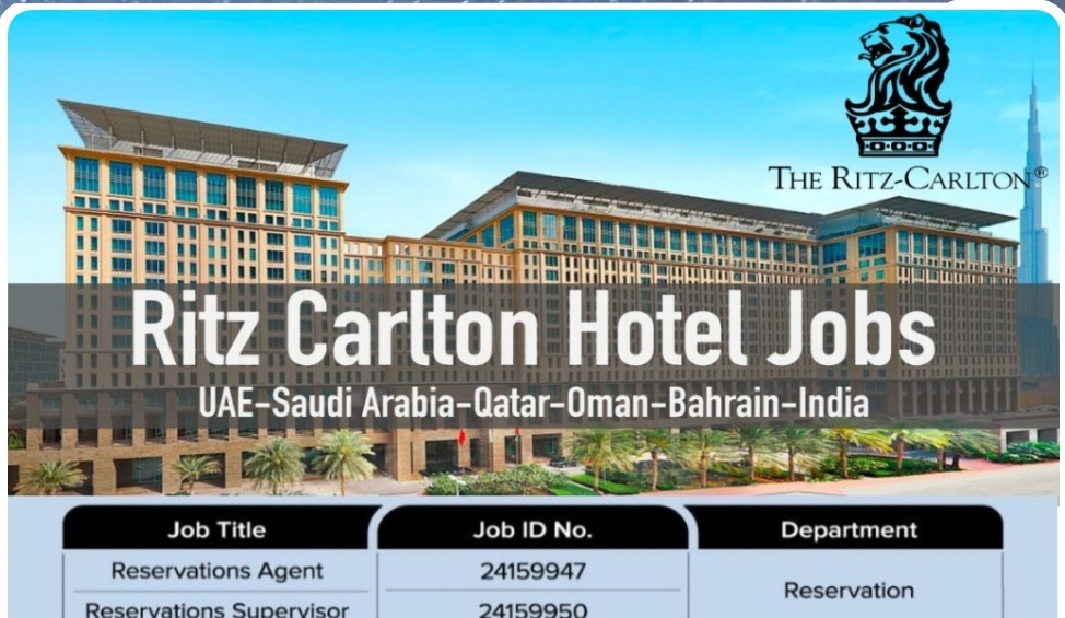 🌟 The Ritz-Carlton Dubai – Luxury Hotel Careers 2025! 🇦🇪