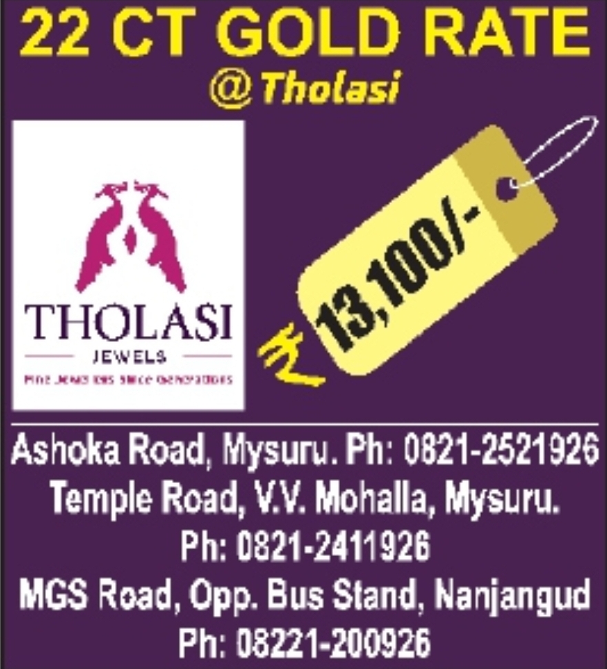 Tholasi Jewels – 22 Carat Gold Rate