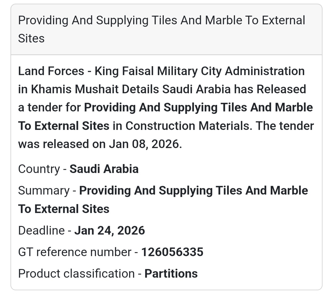 🧱 Tiles & Marble Supply for External Sites