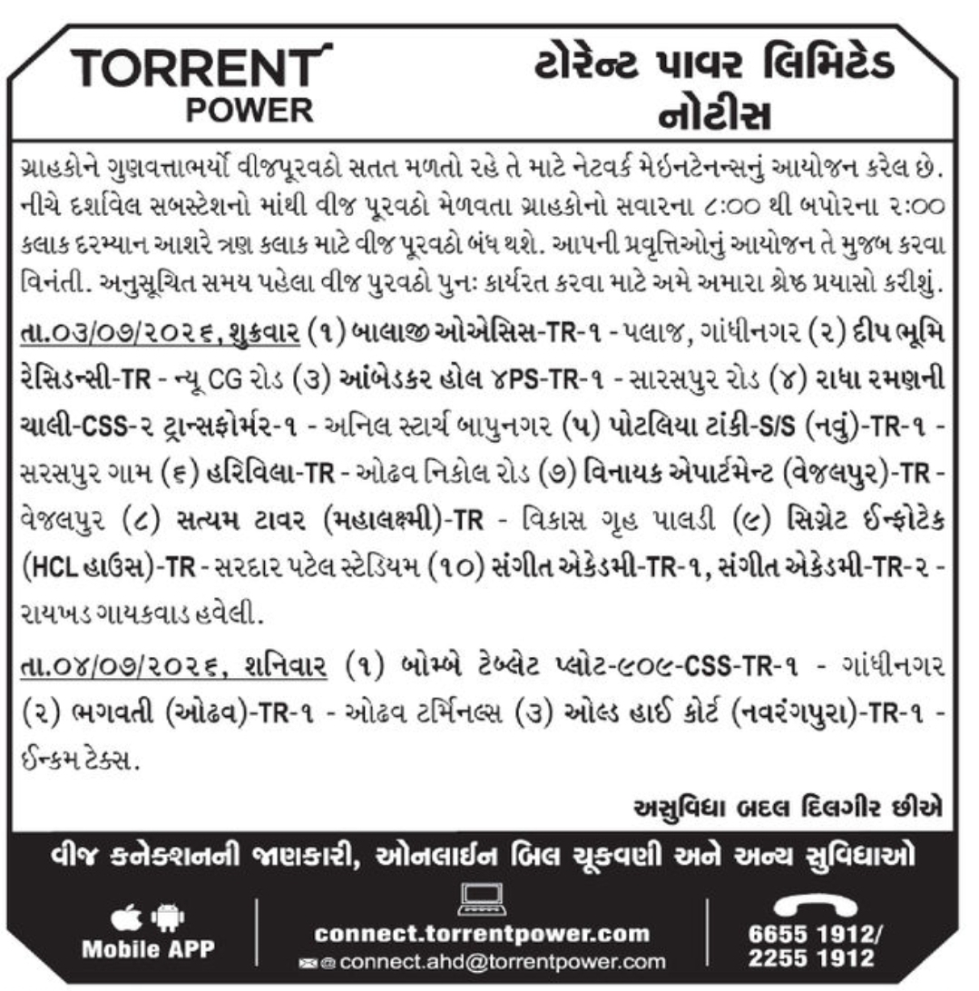 ⚡ TORRENT POWER NOTICE