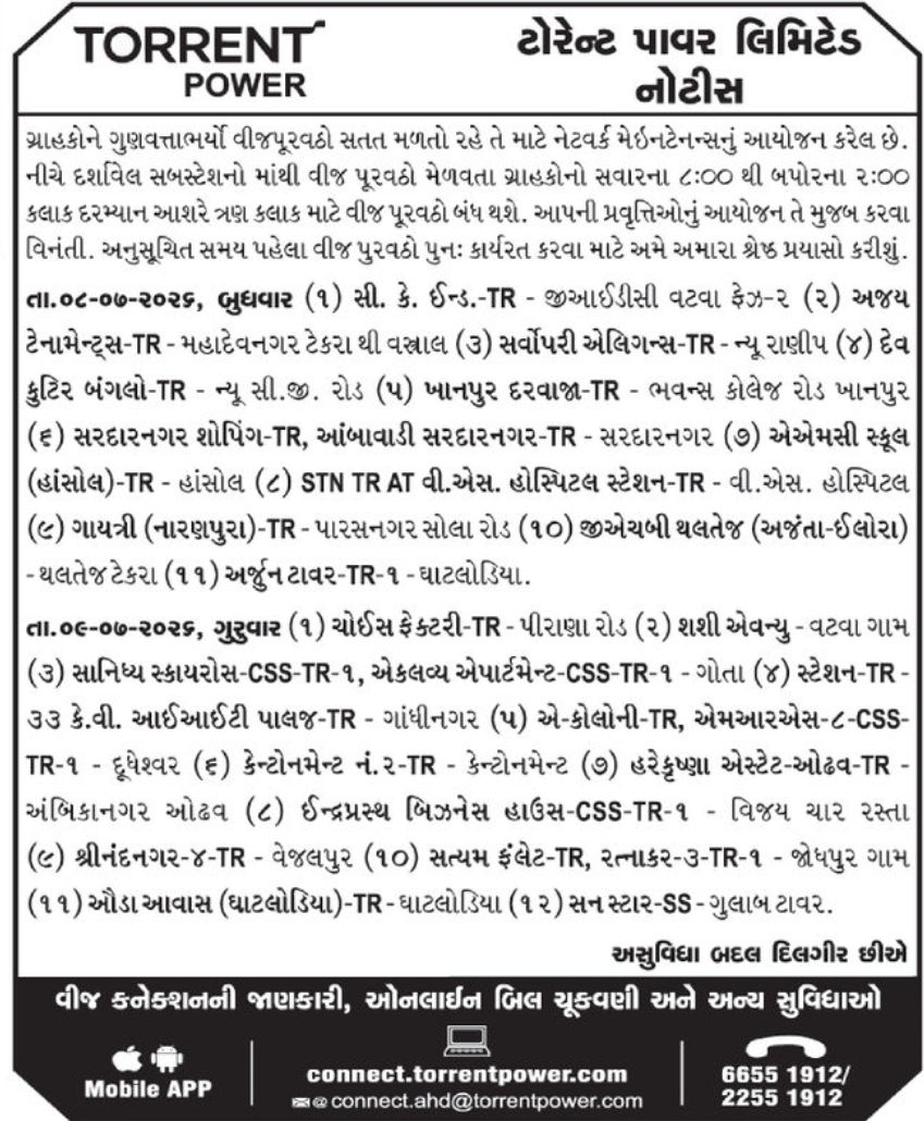 ⚡ TORRENT POWER NOTICE