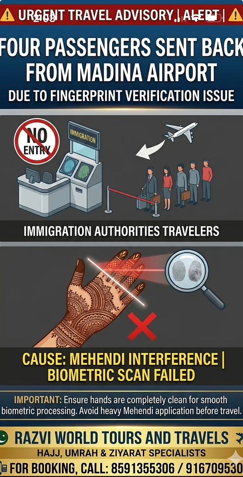 ⚠️ Travel Warning – Avoid Mehndi for Saudi Travel