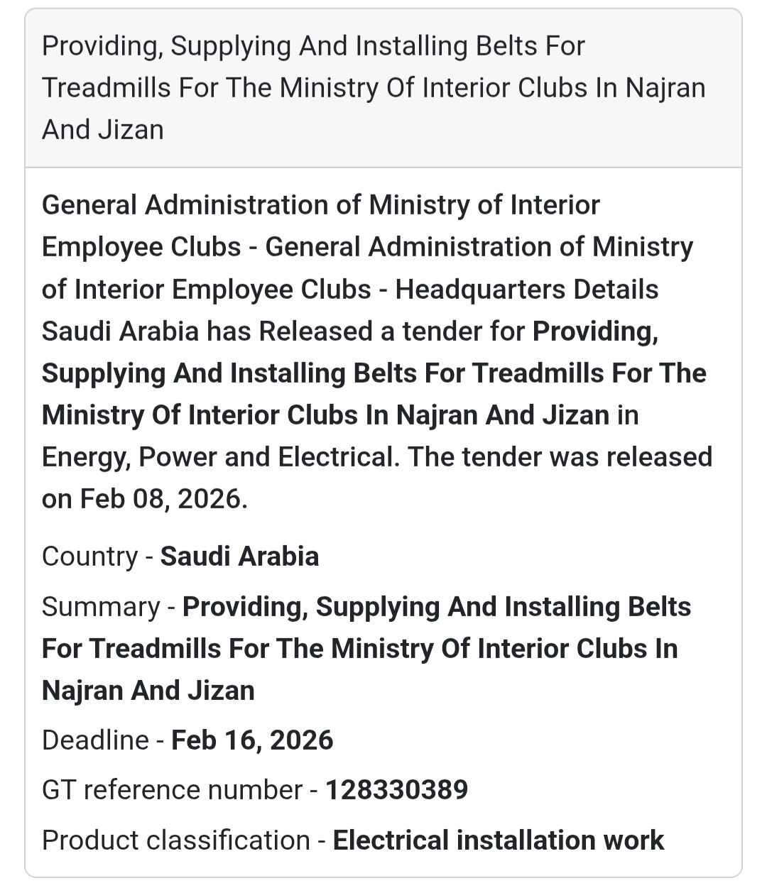 🏃‍♂️ Treadmill Belts – MOI Employee Clubs