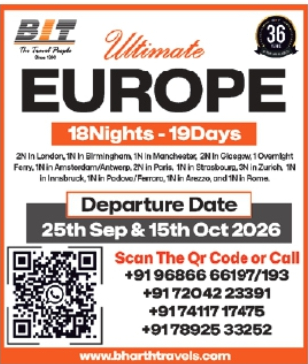 ✈️ Ultimate Europe Tour – 18 Nights / 19 Days