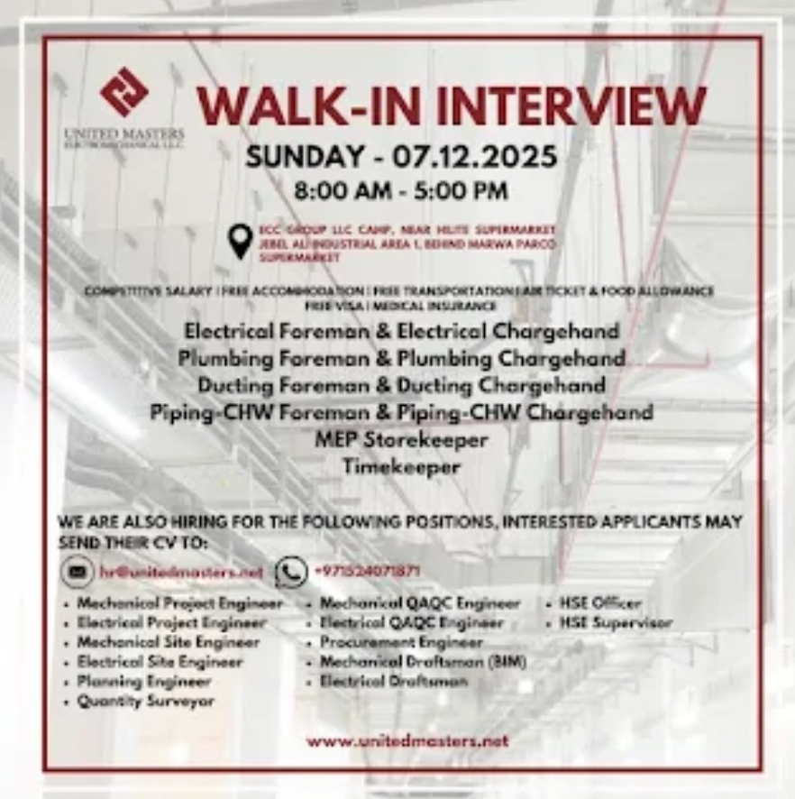 🚚 United Marketing & Environmentally LLC – Walk-In Interview | Dubai