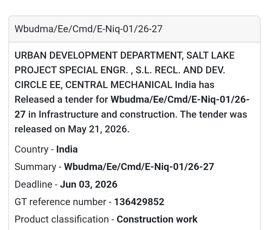 🏙️ Urban Development Construction Tender
