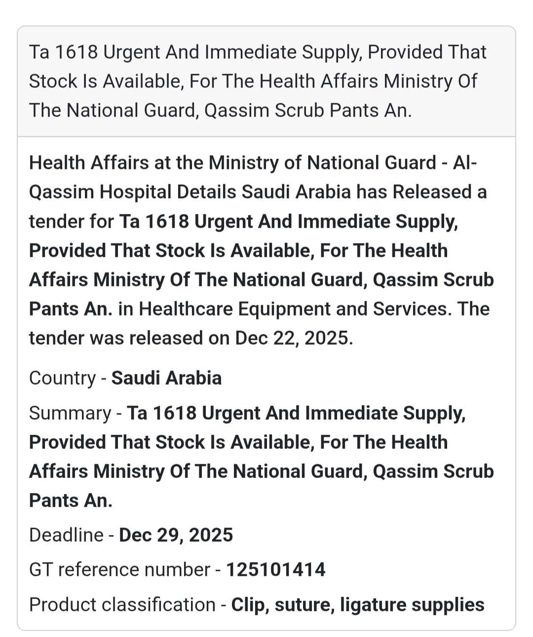 👖 Urgent Medical Scrub Supply – Saudi Arabia 🇸🇦